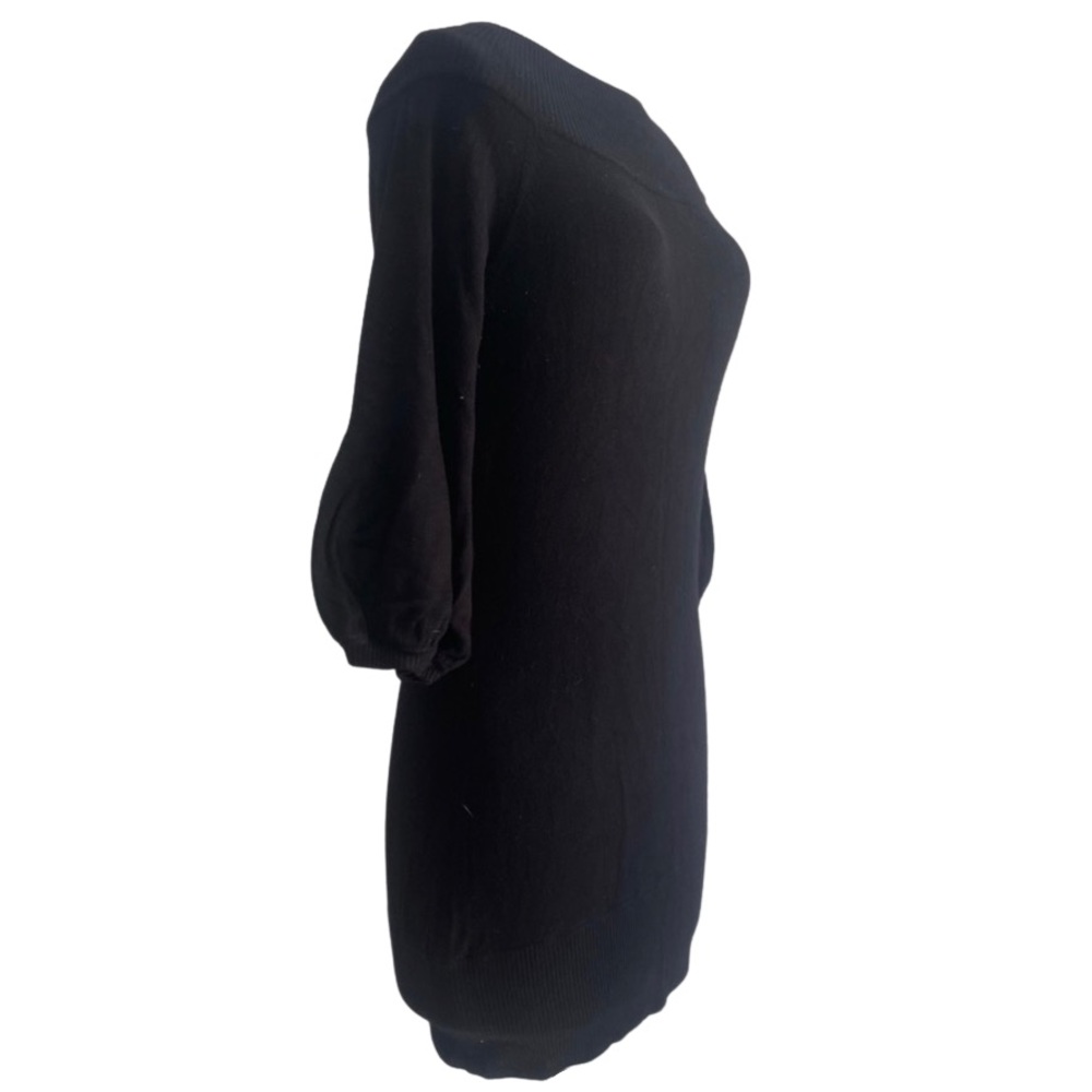 ARDEN B || Black Tunic Three-Quarter Sleeve Sweater || size Medium